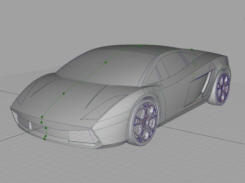 Gallardo - sport car 3D Model