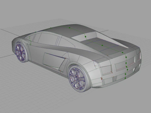 Gallardo - sport car 3D Model