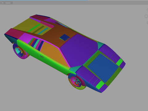 Countach LP 500 - classic sport car 3D 模型