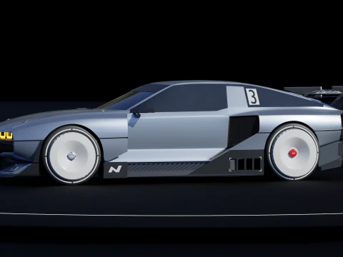 Hyundai N-Vision 74 3D Model