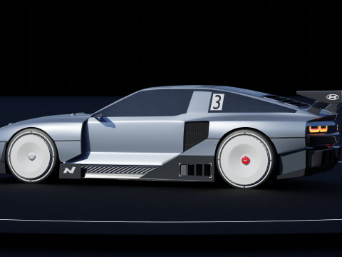 Hyundai N-Vision 74 3D Model