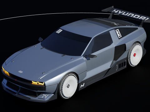 Hyundai N-Vision 74 3D Model
