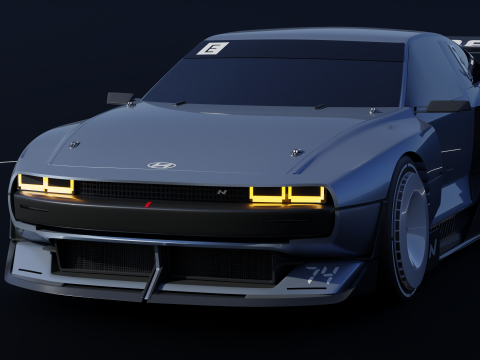 Hyundai N-Vision 74 3D Model