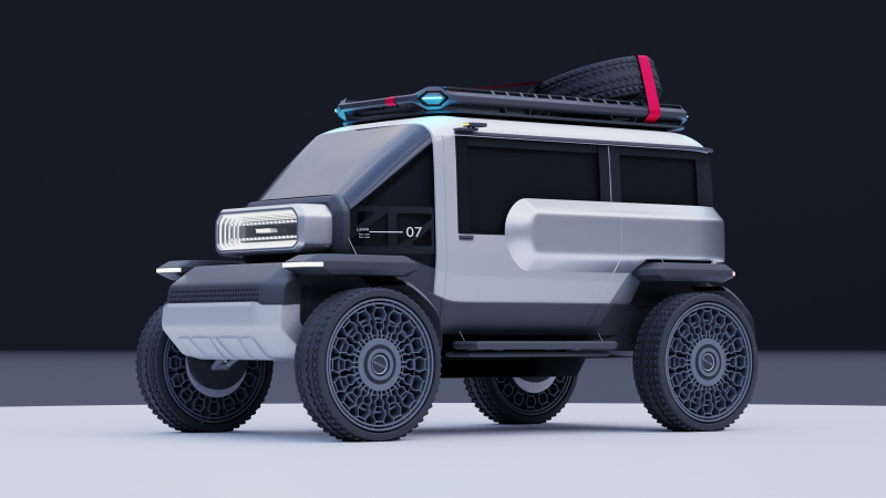 Toyota - Baby Lunar Cruiser - 2023 3D मॉडल .c4d .max .obj .3ds .fbx .stl .blend