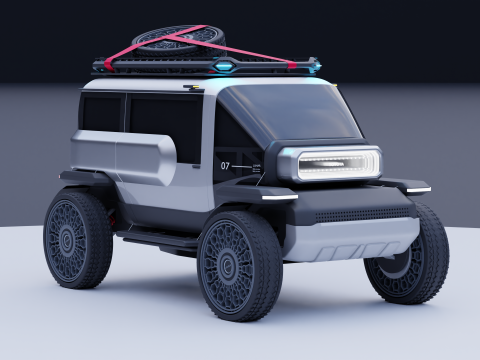 Toyota - Baby Lunar Cruiser - 2023 3D मॉडल