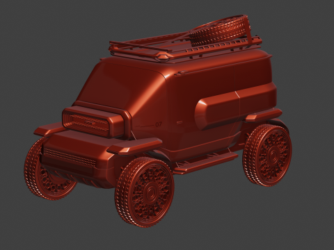 Toyota - Baby Lunar Cruiser - 2023 3D मॉडल