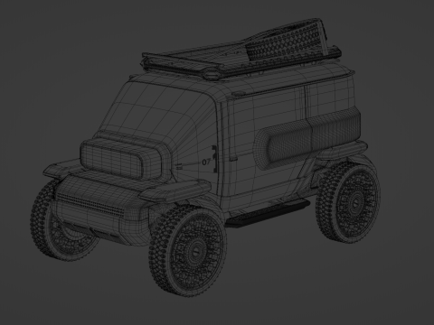 Toyota - Baby Lunar Cruiser - 2023 3D मॉडल