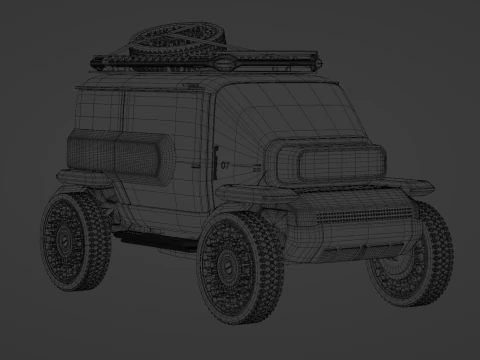 Toyota - Baby Lunar Cruiser - 2023 3D Model