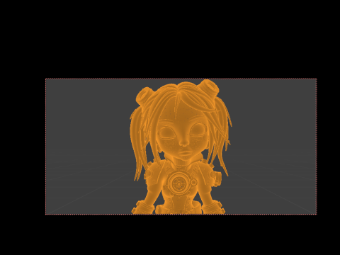 SteamPunk Girl Cartoon-style 3D Model