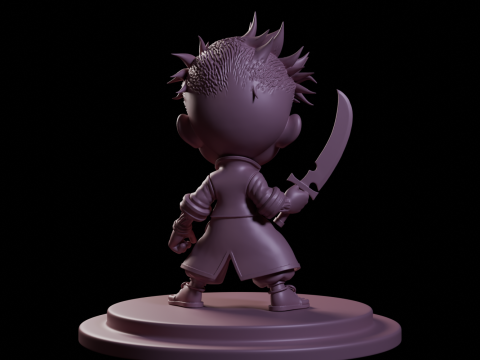 Stylized Punk Boy 3D Model