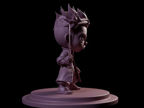 Stylized Punk Boy 3D Model