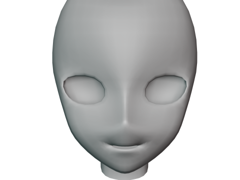 3Dヘッドメッシュアニメ漫画 3Dモデル