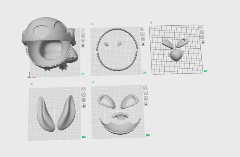 Contenedor de palomitas de stitch 3D Принт Модель .c4d .max .obj .3ds .fbx .stl .blend