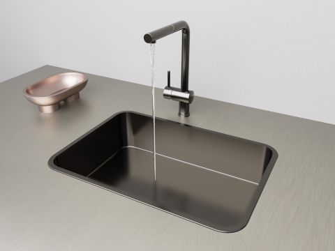 Kitchen sink 3D Modello 3D
