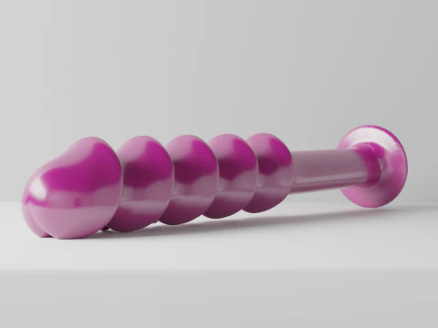 Adult Toy human penis five headed 3D Model