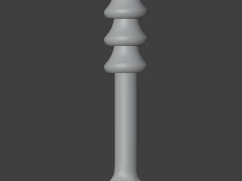 Adult Toy triple mushroom head penis 3D Model