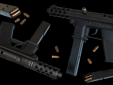 Tactical Submachine TEC-9 Modèle 3D