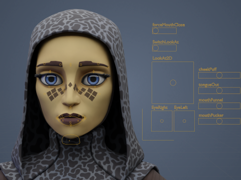 Star Wars Barriss Offee 3D Blender Model Rigged 3D मॉडल