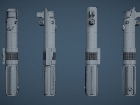 Star Wars Anakin Skywalker 3D Blender Model Rigged 3D Model