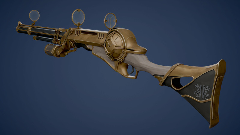 Caitlyn Sniper Rifle Arcane Season 2 - 3D printing 3Dモデル .c4d .max .obj .3ds .fbx .stl .blend