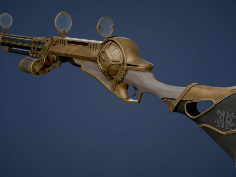Caitlyn Sniper Rifle Arcane Season 2 - 3D printing 3D Model