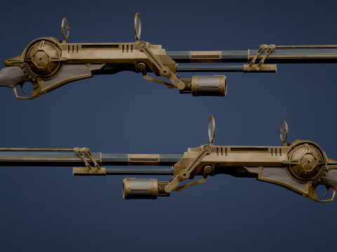 Caitlyn Sniper Rifle Arcane Season 2 - 3D printing 3Dモデル