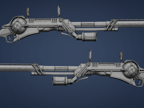 Caitlyn Sniper Rifle Arcane Season 2 - 3D printing 3Dモデル