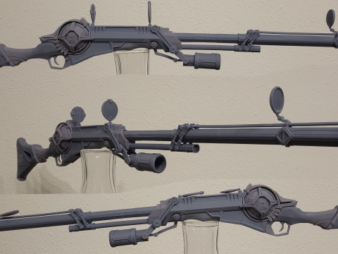 Caitlyn Sniper Rifle Arcane Season 2 - 3D printing 3Dモデル