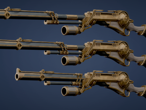 Caitlyn Sniper Rifle Arcane Season 2 - 3D printing 3Dモデル