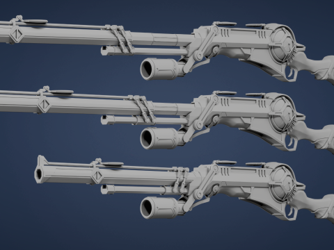 Caitlyn Sniper Rifle Arcane Season 2 - 3D printing 3Dモデル