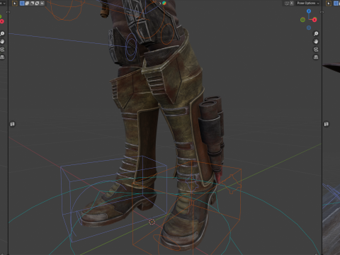 Star Wars Cad Bane 3D Blender Model Rigged Model 3D