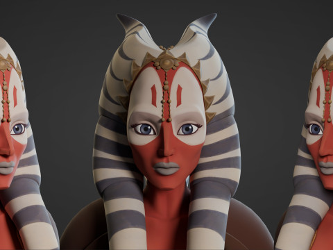 Star Wars Shaak Tii 3D Blender Model Rigged blend 3D Модель