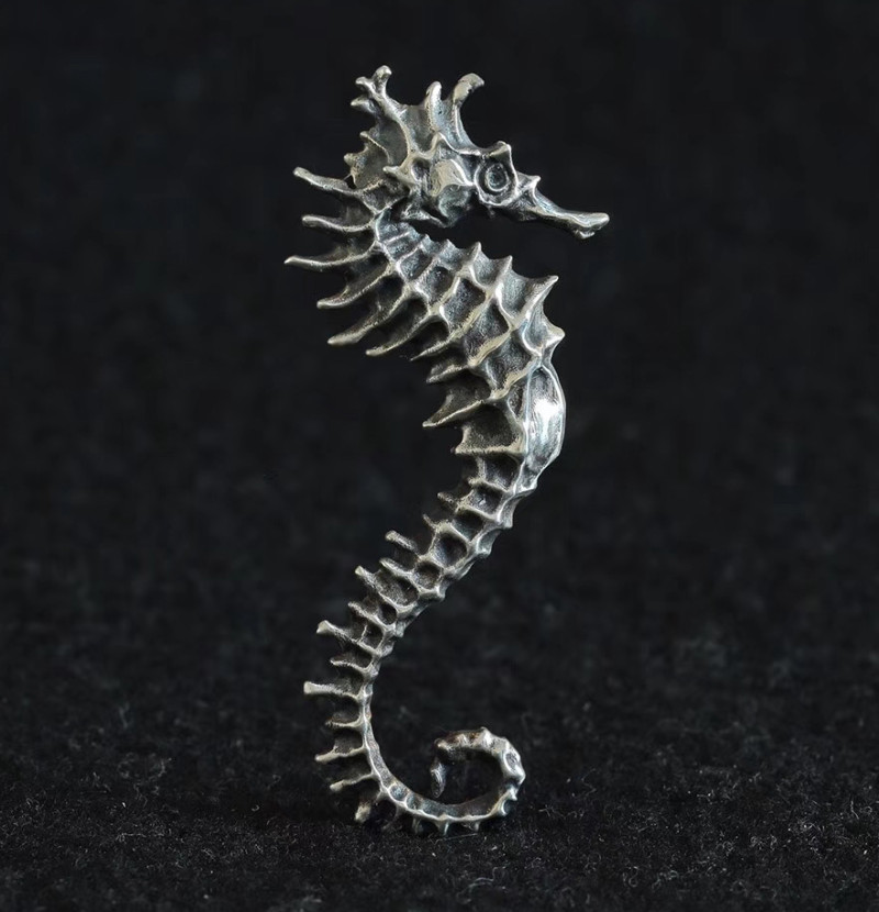 Gothic seahorse pendant Modelo de Impressão 3D .c4d .max .obj .3ds .fbx .stl .blend