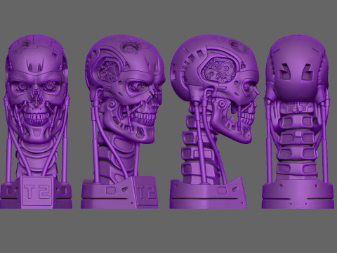 Terminator T2 Model Cetak 3D