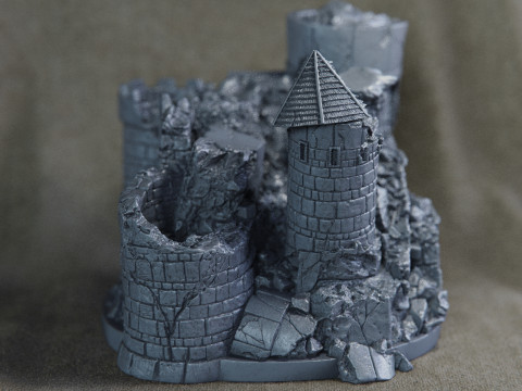 A dilapidated castle 3Dプリントモデル