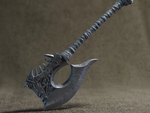 Handed axe 3D Print Model
