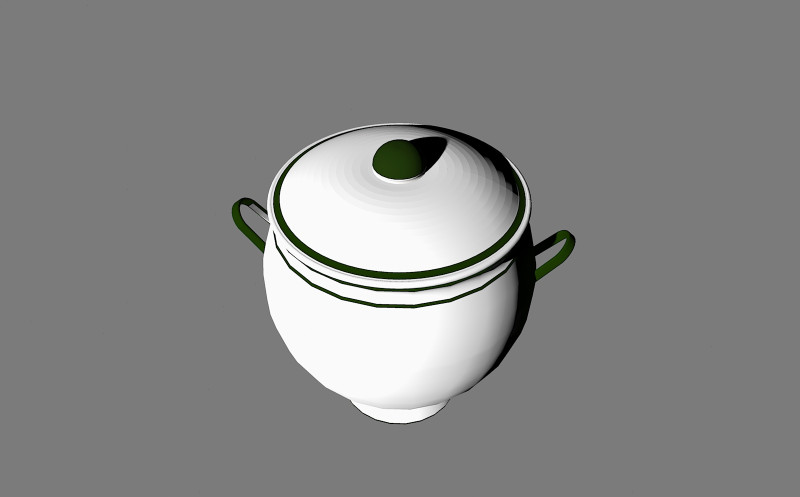 Boccione ceramica 3D Модель .c4d .max .obj .3ds .fbx .stl .blend 