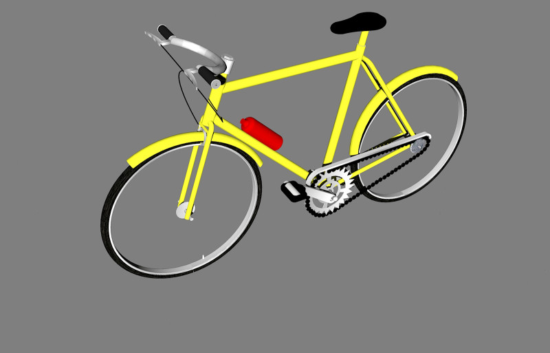 Bicicletta-bicycle 3D 模型 .c4d .max .obj .3ds .fbx .stl .blend
