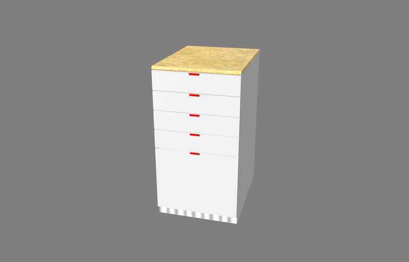 Cassetti45-chest of drawers Modelo 3D .c4d .max .obj .3ds .fbx .stl .blend 