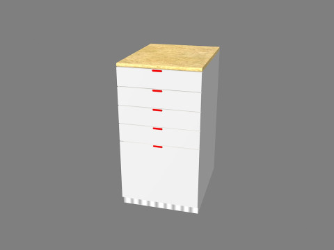 Cassetti45-chest of drawers 3D Модель