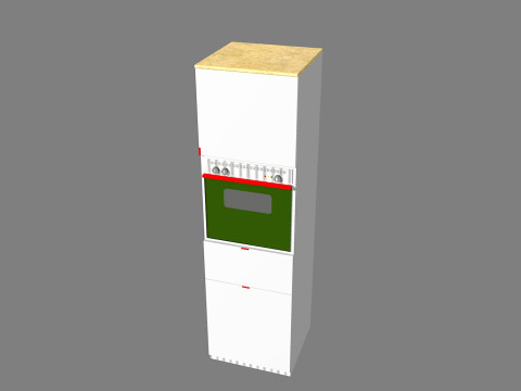 Colonna forno-oven column 3D Модель