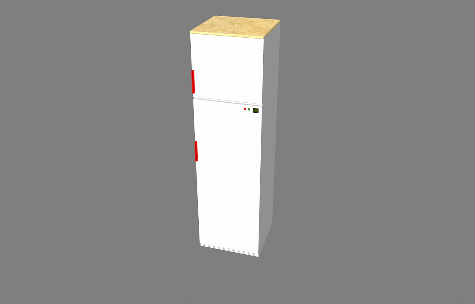Frigorifero-refrigerator 3D Model .c4d .max .obj .3ds .fbx .stl .blend 