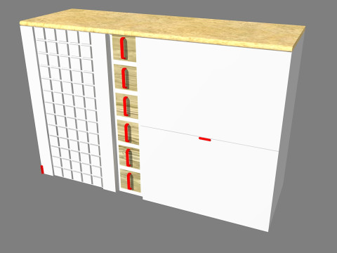 Pensile cucina-kitchen cabinet 3D Модель