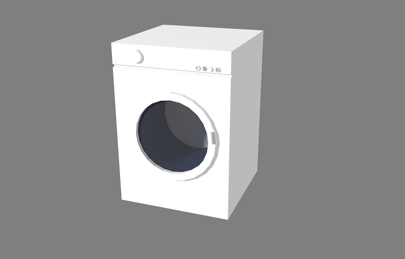 Lavatrice-washing machine 3Dモデル .c4d .max .obj .3ds .fbx .stl .blend 