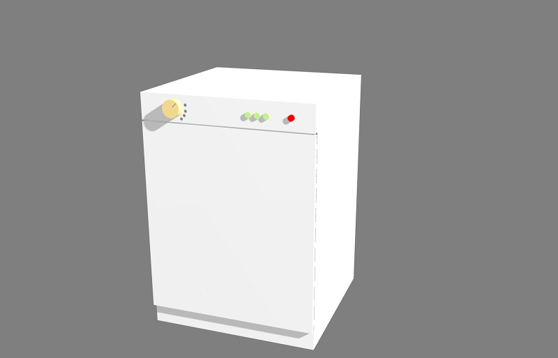 Lavastoviglie-dish washer Modello 3D .c4d .max .obj .3ds .fbx .stl .blend