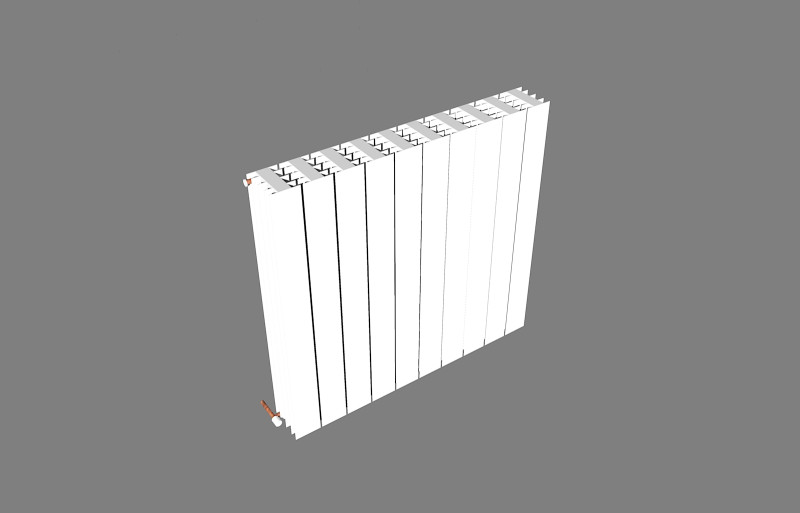 Radiatore 70x75-radiator Modelo 3D .c4d .max .obj .3ds .fbx .stl .blend 