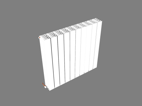 Radiatore 70x75 Modelo 3D