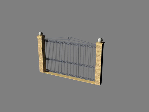 Cancello-gate Modelo 3D