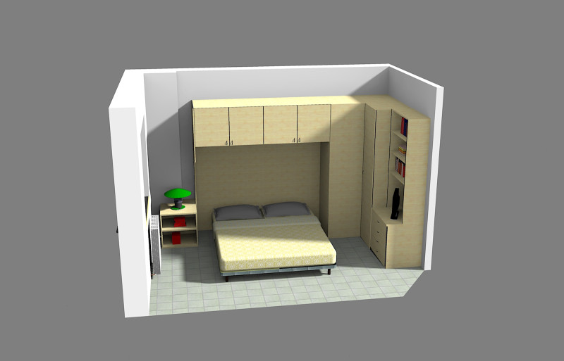 Cameretta-beedroom Modelo 3D .c4d .max .obj .3ds .fbx .stl .blend 