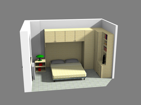 Cameretta-beedroom Modelo 3D